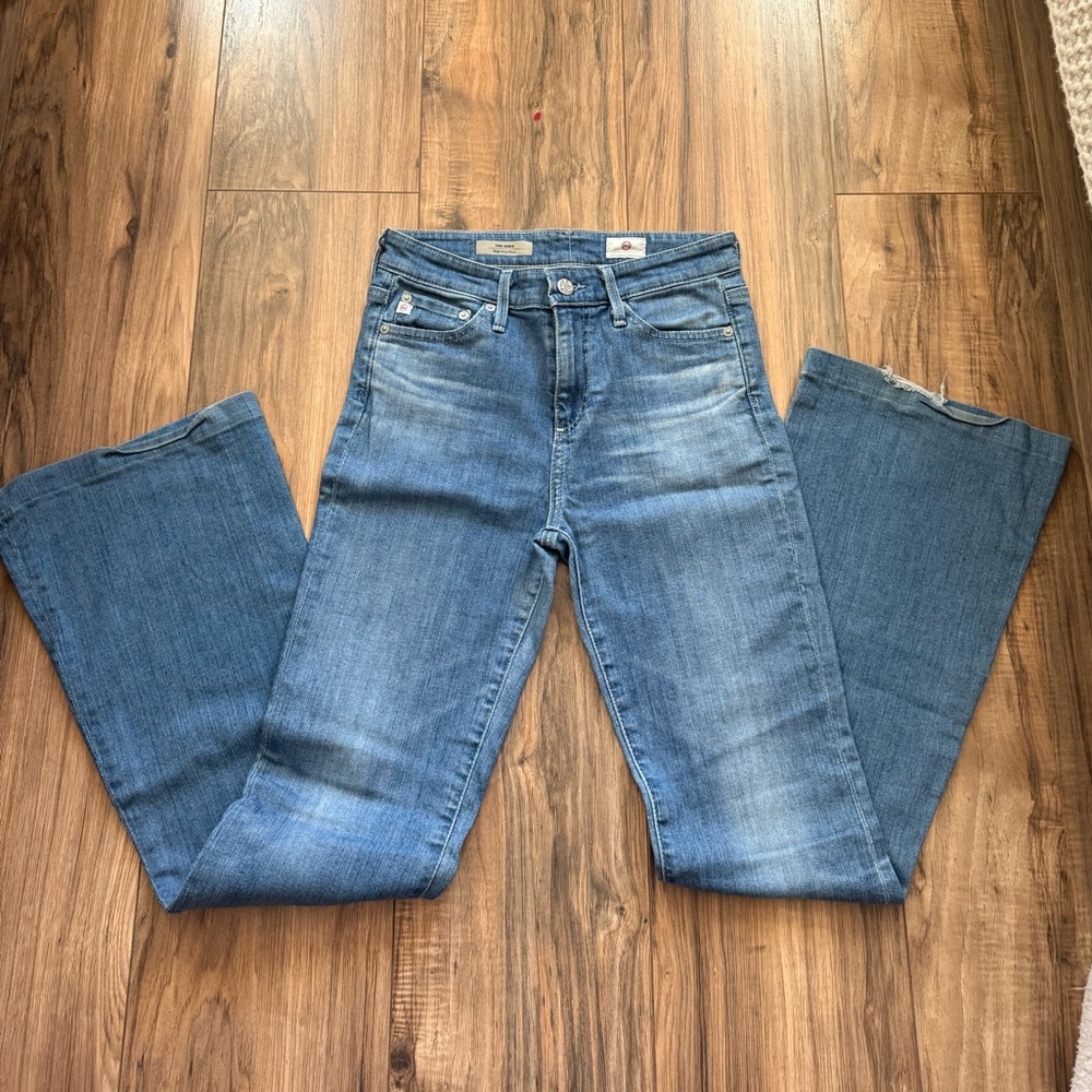 Ag Adriano Goldschmied Medium Blue Bootcut Jeans